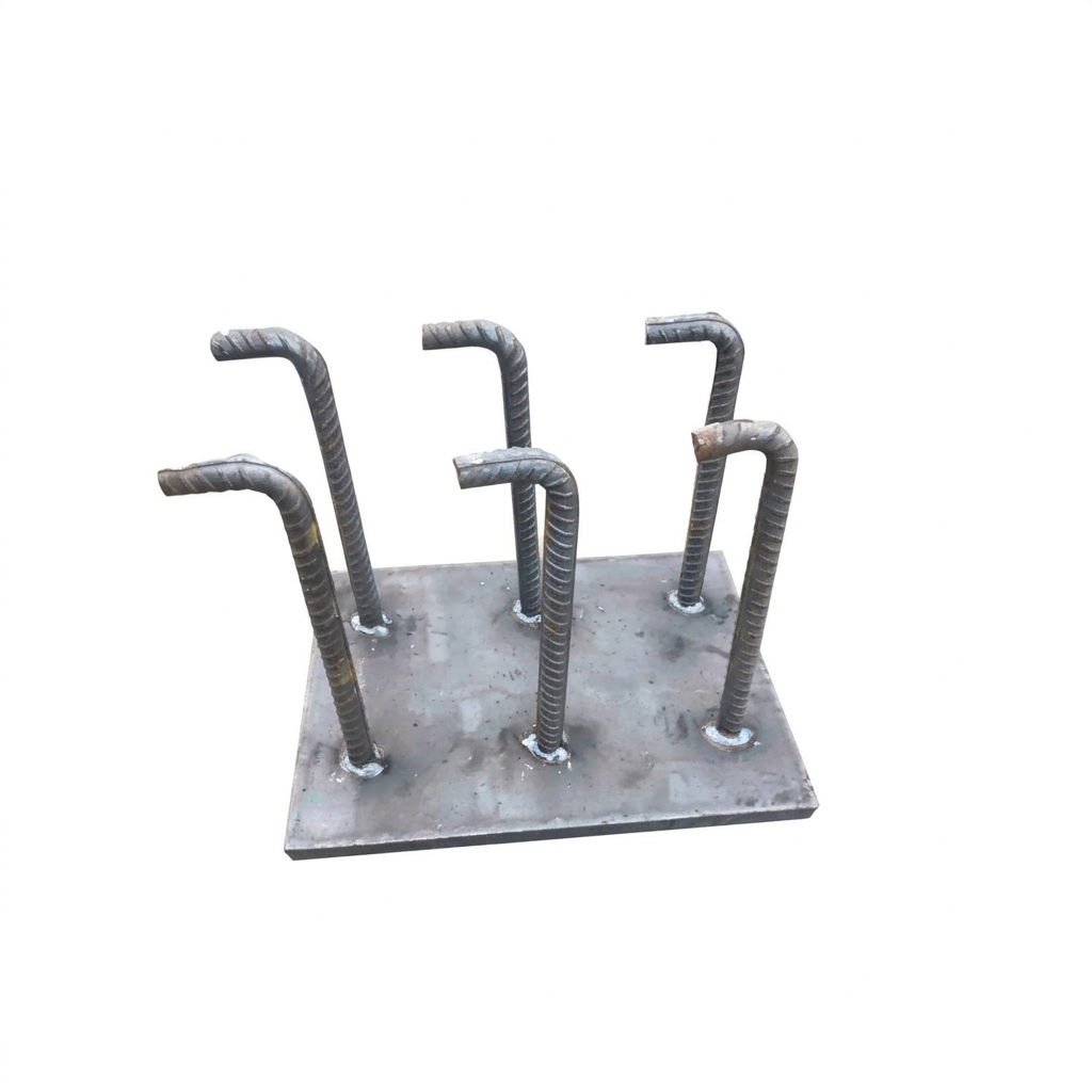 Embedded plate with anchor bars 